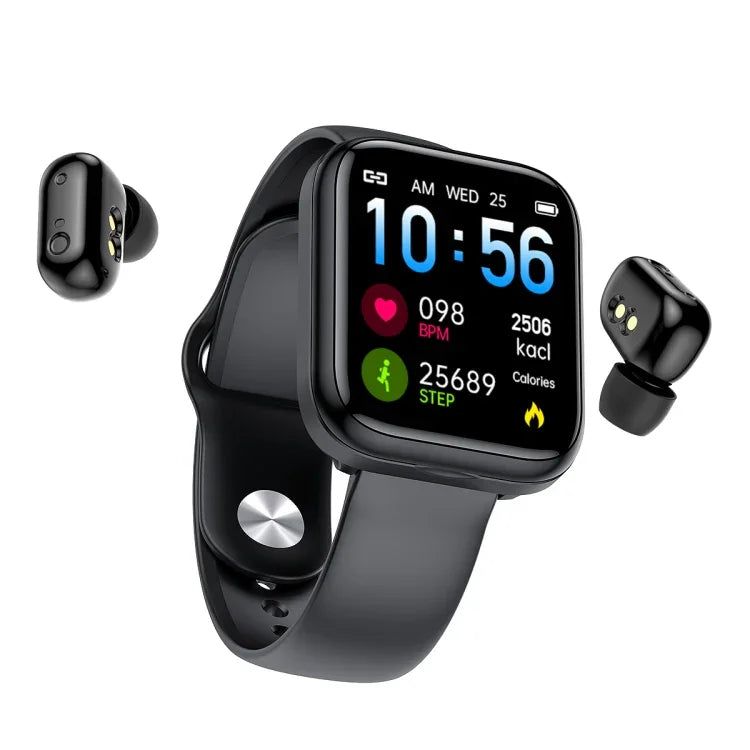 X5 Bluetooth-Ohrhörer mit 1,54 Zoll HD-Farbbildschirm, Smart-Armband mit Unterstützung für Schlafüberwachung, Blutdruckmessung und Herzfrequenzmessung