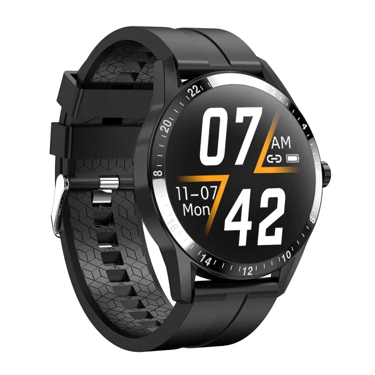 G20 1,3 Zoll Smartwatch mit IPS-Farbdisplay, IP67 wasserdicht, unterstützt Blutsauerstoffmessung, Schlafüberwachung und Herzfrequenzmessung, Armband: Silikon