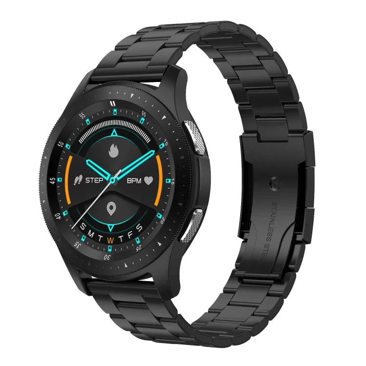 W68 Smart-Armband mit 1,54-Zoll-Touchscreen (IP67 wasserdicht), unterstützt Blutsauerstoffmessung, Bluetooth-Anrufe und Herzfrequenzmessung, Stil: Stahlarmband