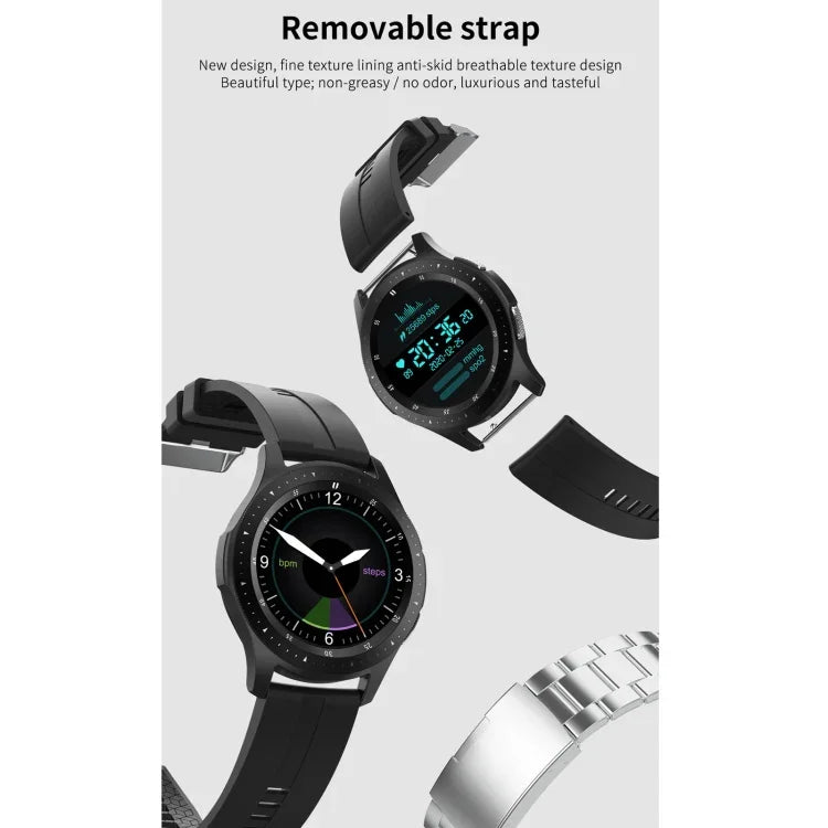 W68 Smart-Armband mit 1,54-Zoll-Touchscreen (IP67 wasserdicht), unterstützt Blutsauerstoffmessung, Bluetooth-Anrufe und Herzfrequenzmessung, Stil: Stahlarmband