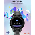 W68 Smart-Armband mit 1,54-Zoll-Touchscreen (IP67 wasserdicht), unterstützt Blutsauerstoffmessung, Bluetooth-Anrufe und Herzfrequenzmessung, Stil: Stahlarmband