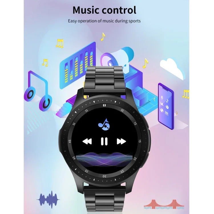 W68 Smart-Armband mit 1,54-Zoll-Touchscreen (IP67 wasserdicht), unterstützt Blutsauerstoffmessung, Bluetooth-Anrufe und Herzfrequenzmessung, Stil: Stahlarmband