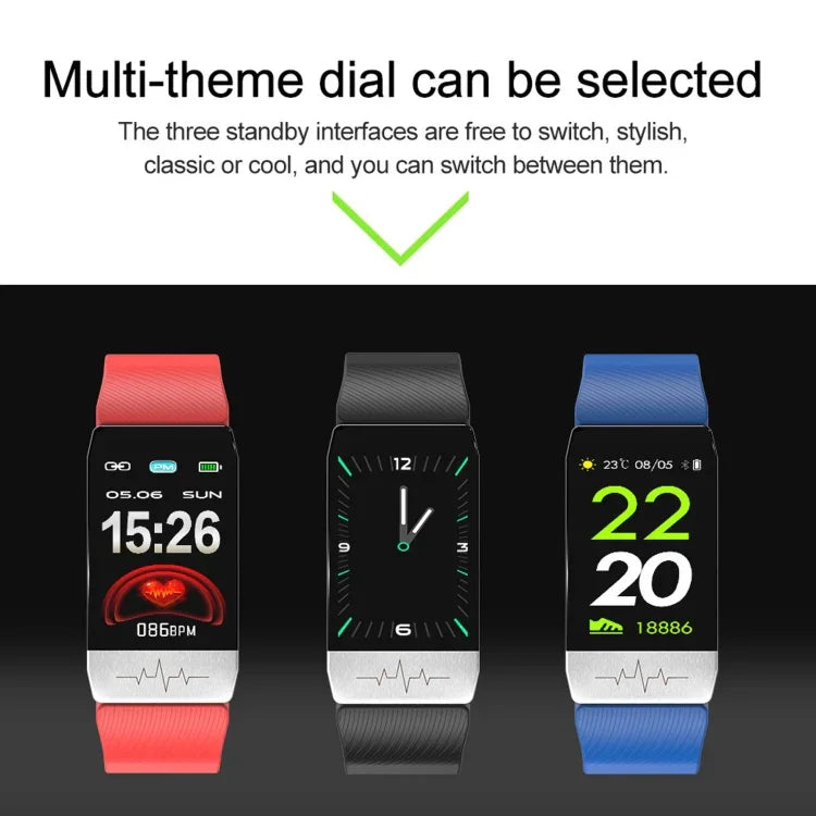 T1S 1.14 inch Screen IP67 Waterproof Smart Bracelet, Support Blood Oxygen Monitoring / Body Temperature Monitoring / Heart Rate Monitoring