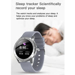 MX12 Smartwatch mit 1,3-Zoll-IPS-Farbdisplay, IP68 wasserdicht, unterstützt Bluetooth-Anrufe, Schlafüberwachung und Herzfrequenzmessung, Edelstahlarmband