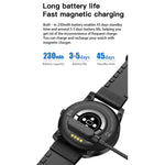 MX12 Smartwatch mit 1,3-Zoll-IPS-Farbdisplay, IP68 wasserdicht, unterstützt Bluetooth-Anrufe, Schlafüberwachung und Herzfrequenzmessung, Edelstahlarmband