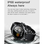MX12 Smartwatch mit 1,3-Zoll-IPS-Farbdisplay, IP68 wasserdicht, unterstützt Bluetooth-Anrufe, Schlafüberwachung und Herzfrequenzmessung, Edelstahlarmband