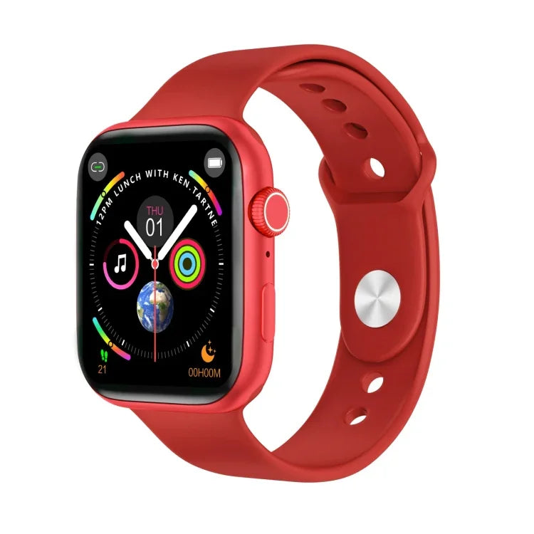 DW35PRO Smartwatch mit 1,75-Zoll-Farbdisplay, IPX7 wasserdicht, unterstützt Bluetooth-Anrufe annehmen und ablehnen / Schlafüberwachung / Herzfrequenzmessung, Armbandvarianten: Silikon (Rot), Silikon (Weiß), Silikon (Pink), Silikon (Blau) ...