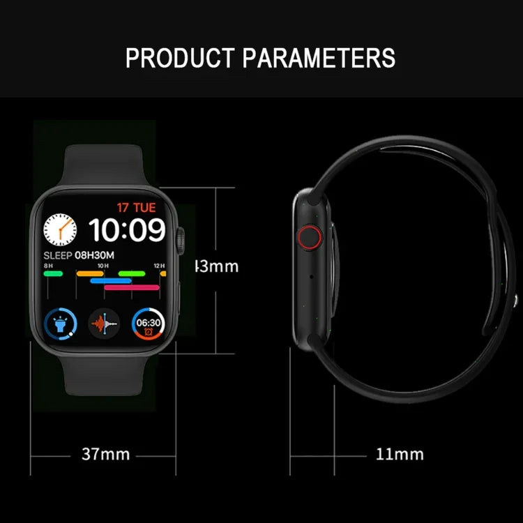 DW35PRO Smartwatch mit 1,75-Zoll-Farbdisplay, IPX7 wasserdicht, unterstützt Bluetooth-Anrufe annehmen und ablehnen / Schlafüberwachung / Herzfrequenzmessung, Armbandvarianten: Silikon (Rot), Silikon (Weiß), Silikon (Pink), Silikon (Blau) ...