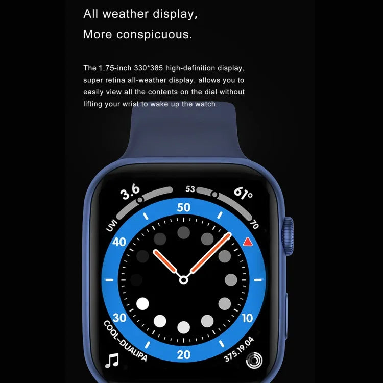 DW35PRO Smartwatch mit 1,75-Zoll-Farbdisplay, IPX7 wasserdicht, unterstützt Bluetooth-Anrufe annehmen und ablehnen / Schlafüberwachung / Herzfrequenzmessung, Armbandvarianten: Silikon (Rot), Silikon (Weiß), Silikon (Pink), Silikon (Blau) ...