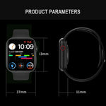 DW35PRO Smartwatch mit 1,75-Zoll-Farbdisplay, IPX7 wasserdicht, unterstützt Bluetooth-Anrufe annehmen und ablehnen, Schlafüberwachung und Herzfrequenzmessung, Armband aus Edelstahl