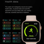 DW35PRO Smartwatch mit 1,75-Zoll-Farbdisplay, IPX7 wasserdicht, unterstützt Bluetooth-Anrufe annehmen und ablehnen, Schlafüberwachung und Herzfrequenzmessung, Armband aus Edelstahl