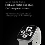 DW35PRO Smartwatch mit 1,75-Zoll-Farbdisplay, IPX7 wasserdicht, unterstützt Bluetooth-Anrufe annehmen und ablehnen, Schlafüberwachung und Herzfrequenzmessung, Armband aus Edelstahl