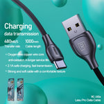 Remax 2.1A Lesu Pro Serie Lade-Datenkabel, Länge: 1m, Type-C, 8 Pin, Micro USB