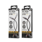 Remax 2.4A Barrett Serie Lade-Datenkabel, Länge: 1m, Type-C, 8 Pin