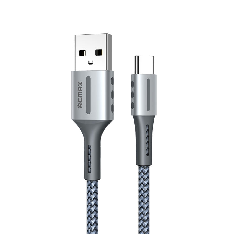 Remax 2.4A Barrett Serie Lade-Datenkabel, Länge: 1m, Type-C, 8 Pin