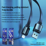 Remax 2.4A Platinum Pro Lade-Datenkabel, Länge: 1m, Type-C, 8 Pin, Micro USB