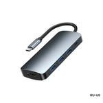 Remax RU-U5 5-in-1 Multifunktionaler Typ-C / USB-C HUB Dockingstation, 5-in-1