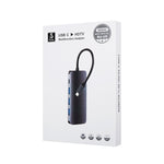Remax RU-U5 5-in-1 Multifunktionaler Typ-C / USB-C HUB Dockingstation, 5-in-1