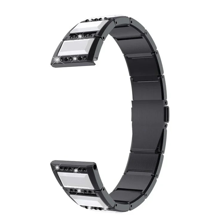 Edelstahl-Armbänder mit Diamantbesatz, Für Samsung Galaxy Watch 42mm, Für Samsung Galaxy Watch 46mm, Für Samsung Galaxy Watch 3 45mm, Für Samsung Galaxy Watch Active2 44mm / Watch Active2 40mm / Watch Active