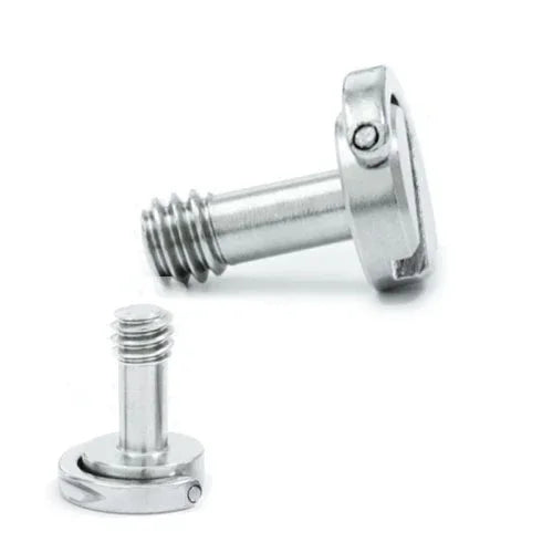 EXIN LS095 2 Stück D-Ring-Schrauben Kameraplattenhalterung 1/4 Zoll Schnellverschlussschrauben, LS095