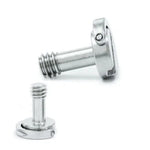 EXIN LS095 2 Stück D-Ring-Schrauben Kameraplattenhalterung 1/4 Zoll Schnellverschlussschrauben, LS095