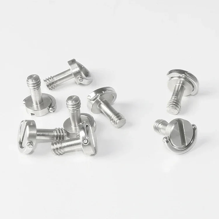 EXIN LS095 2 Stück D-Ring-Schrauben Kameraplattenhalterung 1/4 Zoll Schnellverschlussschrauben, LS095