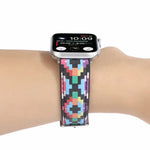 Armband aus bedrucktem Leder im Ethno-Stil mit Marmormuster für Apple Watch Series 6 &amp; SE &amp; 5 &amp; 4 (44 mm) / 3 &amp; 2 &amp; 1 (42 mm), 5 &amp; 4 (40 mm) / 3 &amp; 2 &amp; 1 (38 mm)