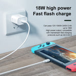 WK WP-U57 Max 18W Maxspeed QC3.0 Fast Charger +  USB to Micro USB Data Cable, US Plug, EU Plug