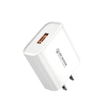 WK WP-U57 Max 18W Maxspeed QC3.0 Schnellladegerät + USB auf 8-Pin-Datenkabel, US-Stecker, EU-Stecker