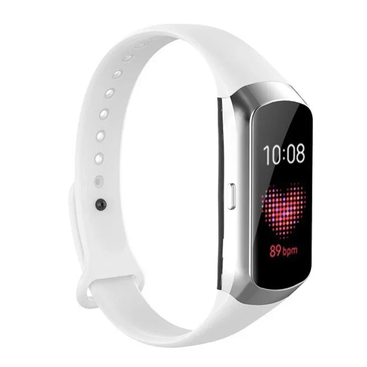 Ersatzarmband aus glänzendem Silikon mit Nagelknopf für Samsung Galaxy Fit SM-R370