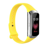 Ersatzarmband aus glänzendem Silikon mit Nagelknopf für Samsung Galaxy Fit SM-R370