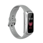 Ersatzarmband aus Silikon und Stahl mit schwarzer Dornschließe für Samsung Galaxy Fit SM-R370