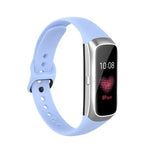 Ersatzarmband aus Silikon und Stahl mit schwarzer Dornschließe für Samsung Galaxy Fit SM-R370
