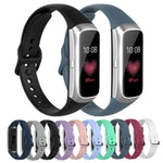 Ersatzarmband aus Silikon und Stahl mit schwarzer Dornschließe für Samsung Galaxy Fit SM-R370
