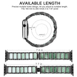Smaragdgrünes Edelstahl-Armband, für Apple Watch Ultra 49mm / Series 8&7 45mm / SE 2&6&SE&5&4 44mm / 3&2&1 42mm, für Apple Watch Series 8&7 41mm / SE 2&6&SE&5&4 40mm / 3&2&1 38mm, für Apple Watch Series 7 41mm / 6 & SE & 5 & 4 40mm / 3 & 2 & 1 38mm