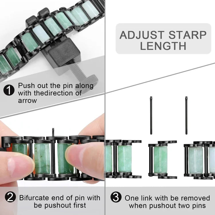 Smaragdgrünes Edelstahl-Armband, für Apple Watch Ultra 49mm / Series 8&7 45mm / SE 2&6&SE&5&4 44mm / 3&2&1 42mm, für Apple Watch Series 8&7 41mm / SE 2&6&SE&5&4 40mm / 3&2&1 38mm, für Apple Watch Series 7 41mm / 6 & SE & 5 & 4 40mm / 3 & 2 & 1 38mm