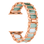 Smaragdgrünes Edelstahl-Armband, für Apple Watch Ultra 49mm / Series 8&7 45mm / SE 2&6&SE&5&4 44mm / 3&2&1 42mm, für Apple Watch Series 8&7 41mm / SE 2&6&SE&5&4 40mm / 3&2&1 38mm, für Apple Watch Series 7 41mm / 6 & SE & 5 & 4 40mm / 3 & 2 & 1 38mm