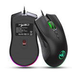 HXSJ A883 7-Tasten 6400DPI RGB-Beleuchtung Mechanische Kabelgebundene Gaming-Maus