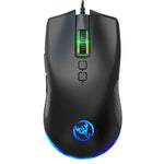 HXSJ A883 7-Tasten 6400DPI RGB-Beleuchtung Mechanische Kabelgebundene Gaming-Maus