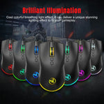 HXSJ A883 7-Tasten 6400DPI RGB-Beleuchtung Mechanische Kabelgebundene Gaming-Maus