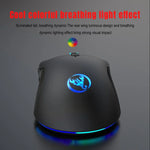 HXSJ A883 7-Tasten 6400DPI RGB-Beleuchtung Mechanische Kabelgebundene Gaming-Maus