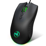 HXSJ A883 7-Tasten 6400DPI RGB-Beleuchtung Mechanische Kabelgebundene Gaming-Maus