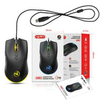 HXSJ A883 7-Tasten 6400DPI RGB-Beleuchtung Mechanische Kabelgebundene Gaming-Maus