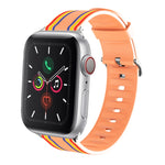 Silicone Replaceable Watch Strap, For Apple Watch Ultra 49mm / Series 8&7 45mm / SE 2&6&SE&5&4 44mm / 3&2&1 42mm, For Apple Watch Series 8&7 41mm / SE 2&6&SE&5&4 40mm / 3&2&1 38mm, For Apple Watch Series 7 45mm / 6 & SE & 5 & 4 44mm / 3 & 2 & 1 42mm   ...