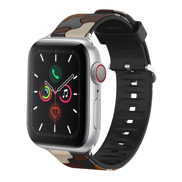 Silicone Replaceable Watch Strap, For Apple Watch Ultra 49mm / Series 8&7 45mm / SE 2&6&SE&5&4 44mm / 3&2&1 42mm, For Apple Watch Series 8&7 41mm / SE 2&6&SE&5&4 40mm / 3&2&1 38mm, For Apple Watch Series 7 45mm / 6 & SE & 5 & 4 44mm / 3 & 2 & 1 42mm   ...