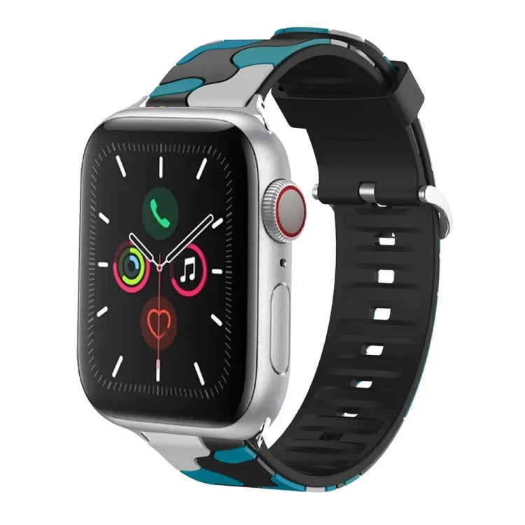 Silicone Replaceable Watch Strap, For Apple Watch Ultra 49mm / Series 8&7 45mm / SE 2&6&SE&5&4 44mm / 3&2&1 42mm, For Apple Watch Series 8&7 41mm / SE 2&6&SE&5&4 40mm / 3&2&1 38mm, For Apple Watch Series 7 45mm / 6 & SE & 5 & 4 44mm / 3 & 2 & 1 42mm   ...