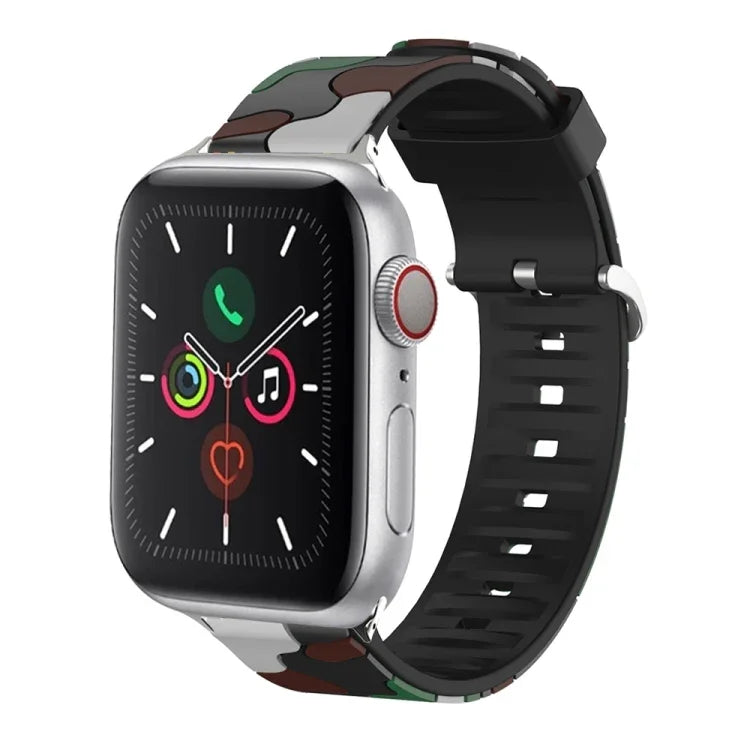 Silicone Replaceable Watch Strap, For Apple Watch Ultra 49mm / Series 8&7 45mm / SE 2&6&SE&5&4 44mm / 3&2&1 42mm, For Apple Watch Series 8&7 41mm / SE 2&6&SE&5&4 40mm / 3&2&1 38mm, For Apple Watch Series 7 45mm / 6 & SE & 5 & 4 44mm / 3 & 2 & 1 42mm   ...
