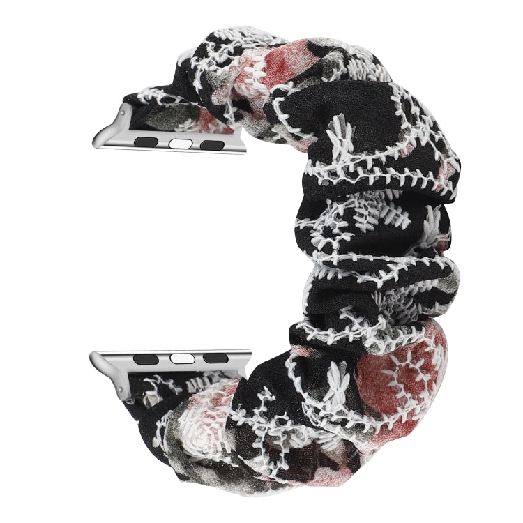 Stoff Haarring Ersatzarmband Uhrenarmband, Für Apple Watch Ultra 49mm / Series 8&7 45mm / SE 2&6&SE&5&4 44mm / 3&2&1 42mm, Für Apple Watch Series 8&7 41mm / SE 2&6&SE&5&4 40mm / 3&2&1 38mm