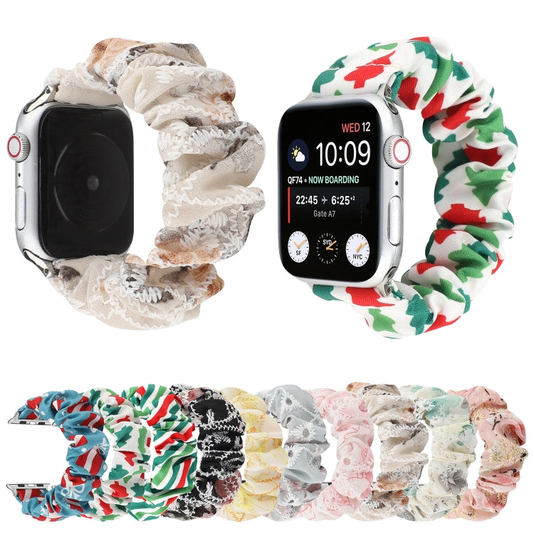 Stoff Haarring Ersatzarmband Uhrenarmband, Für Apple Watch Ultra 49mm / Series 8&7 45mm / SE 2&6&SE&5&4 44mm / 3&2&1 42mm, Für Apple Watch Series 8&7 41mm / SE 2&6&SE&5&4 40mm / 3&2&1 38mm