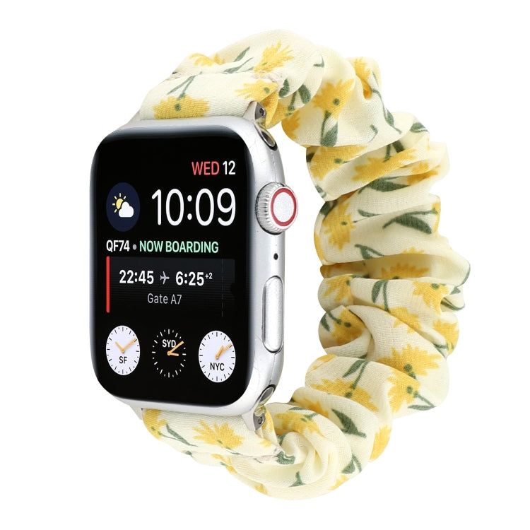 Stoff-Haarring-Ersatzarmband für Apple Watch Ultra 49mm / Series 8&7 45mm / SE 2&6&SE&5&4 44mm / 3&2&1 42mm, für Apple Watch Series 8&7 41mm / SE 2&6&SE&5&4 40mm / 3&2&1 38mm